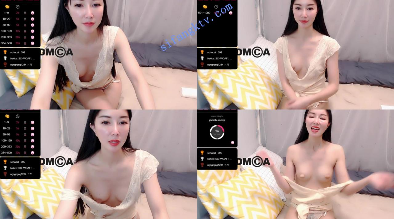 lulu131419 长发飘飘的女神直播间露出雪白的咪咪和粉穴 图 01