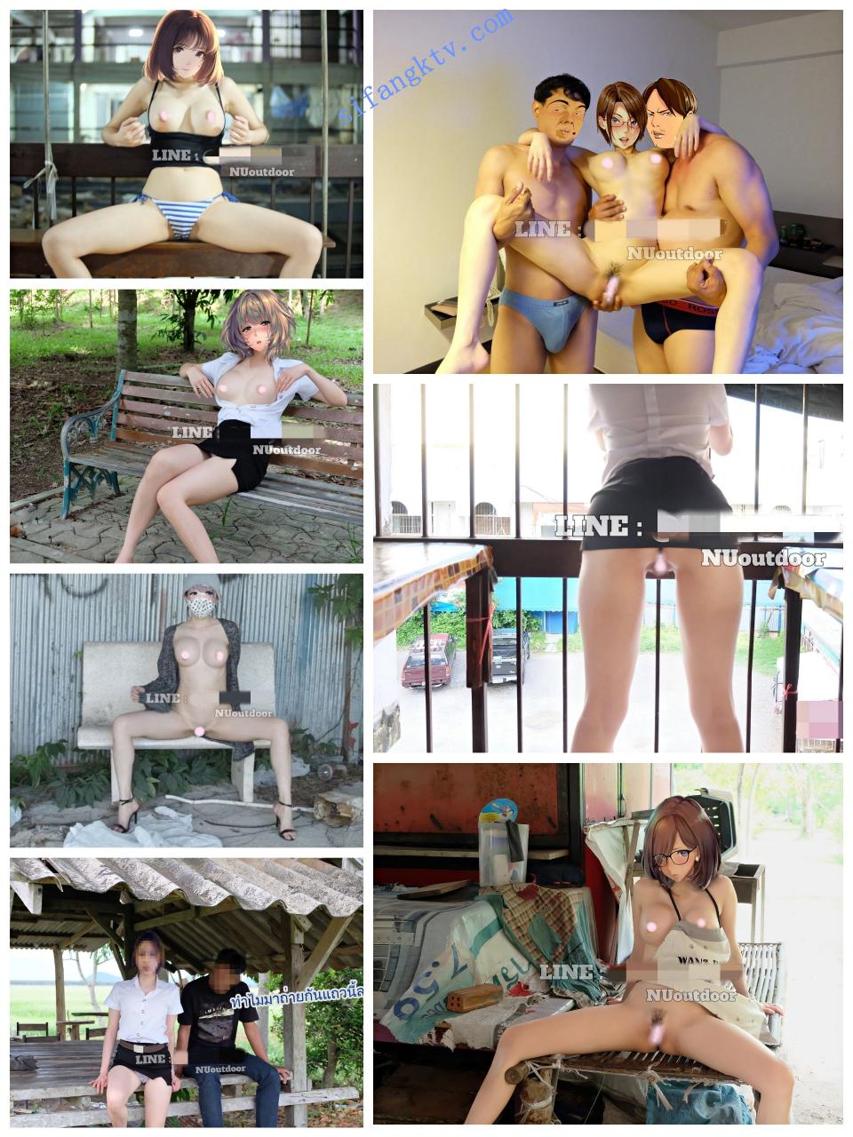 ★★★ 露出女神 LINE上泰国outdoor超美身材室外露出/3p淫乱 图 02