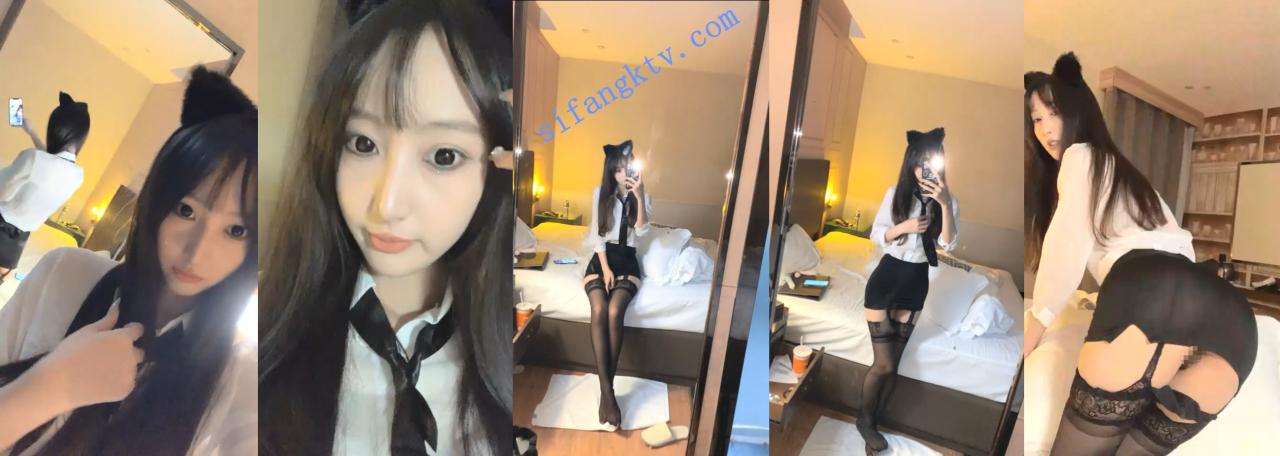 颜值区主播转黄 咕噜 窈窕小仙女 黑丝制服骚B特写超诱惑 图 02