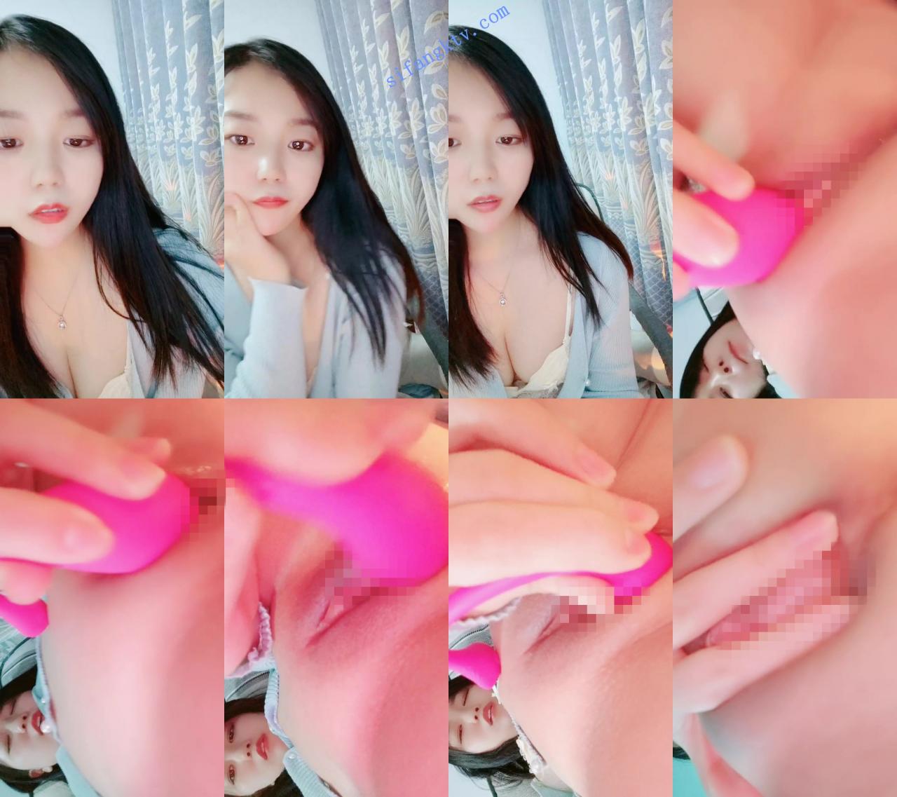 ♋♋极品美少女! 双唇很湿 下面光秃秃的~高价跳蛋自慰 图 03