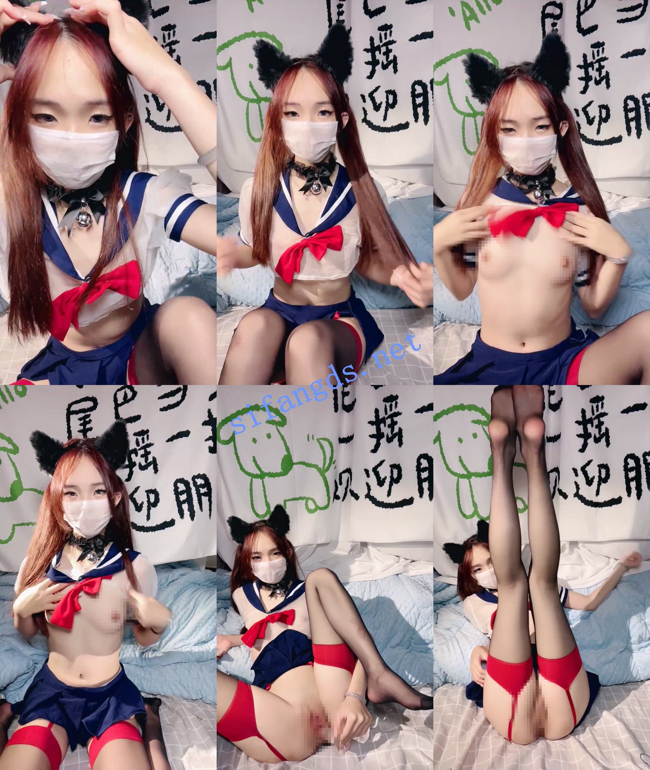 你的鱼宝 邻家小女孩~JK学生服~道具自慰爆菊~喷水 图 01