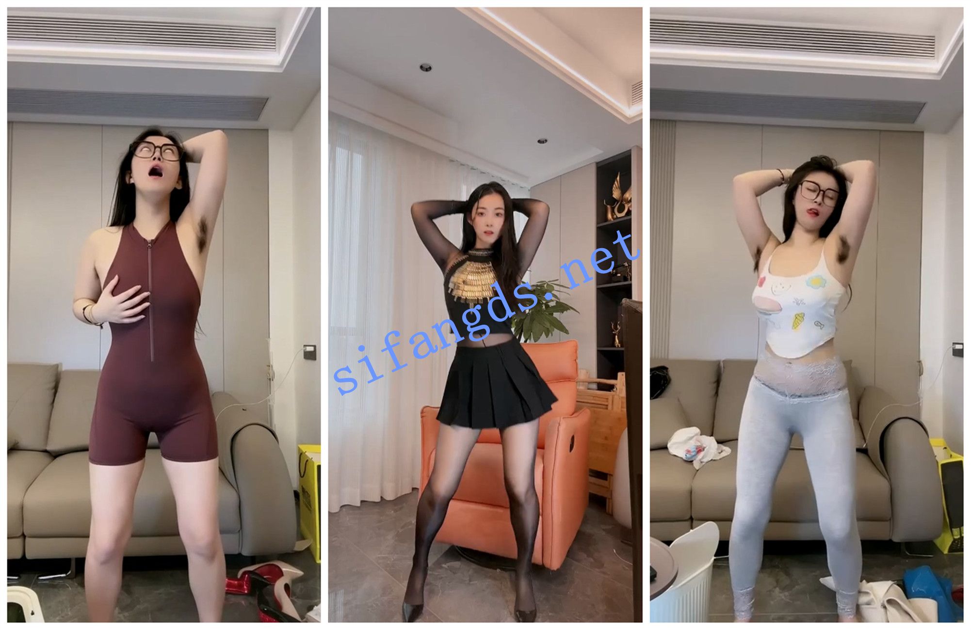 快手福利 反差白眼丝袜妹子 一口丸耶 自慰骚舞1子马 图 02