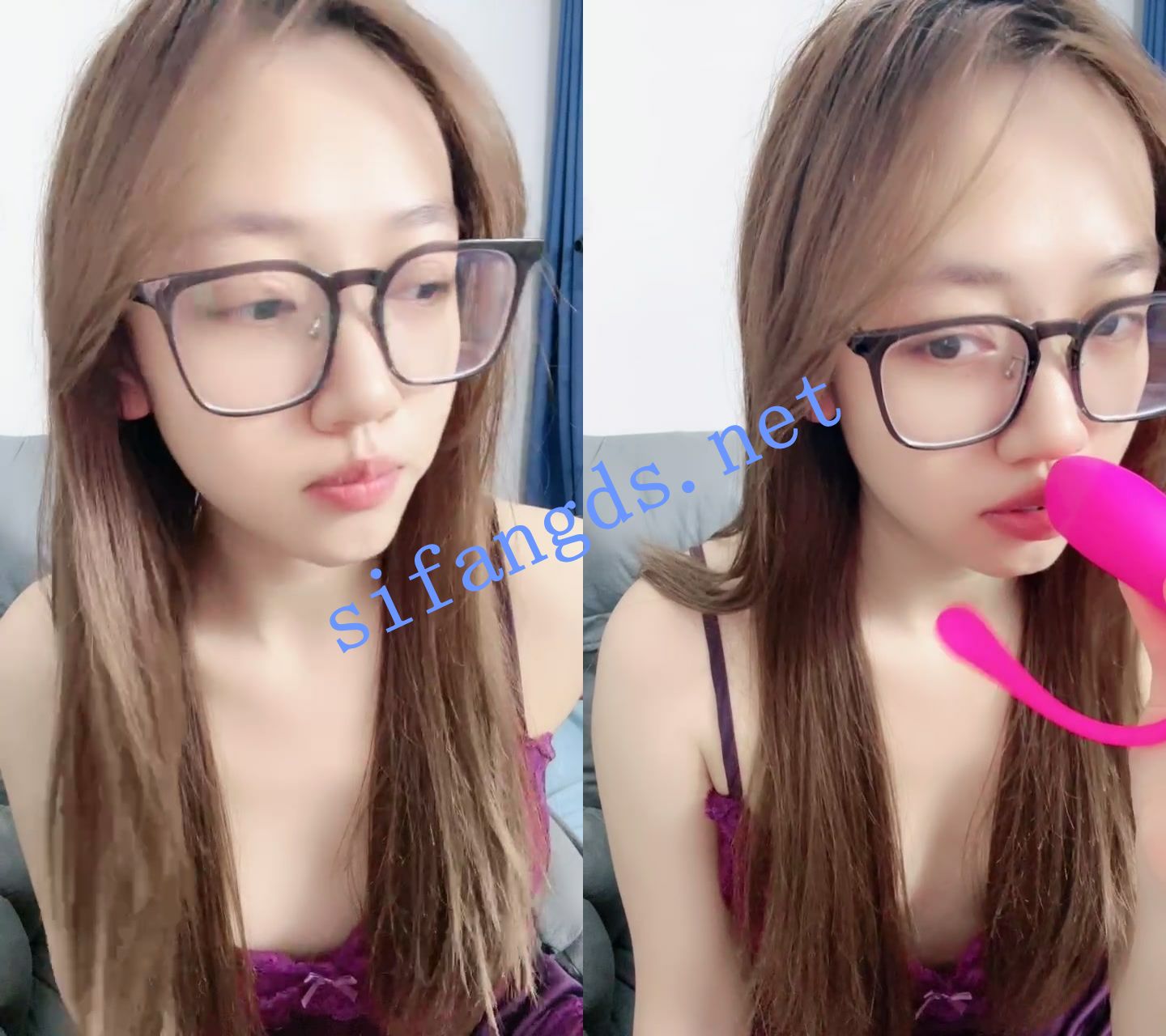██好难得,女大学生下海! 桃子媛媛 戴着眼镜自慰秀 图 02