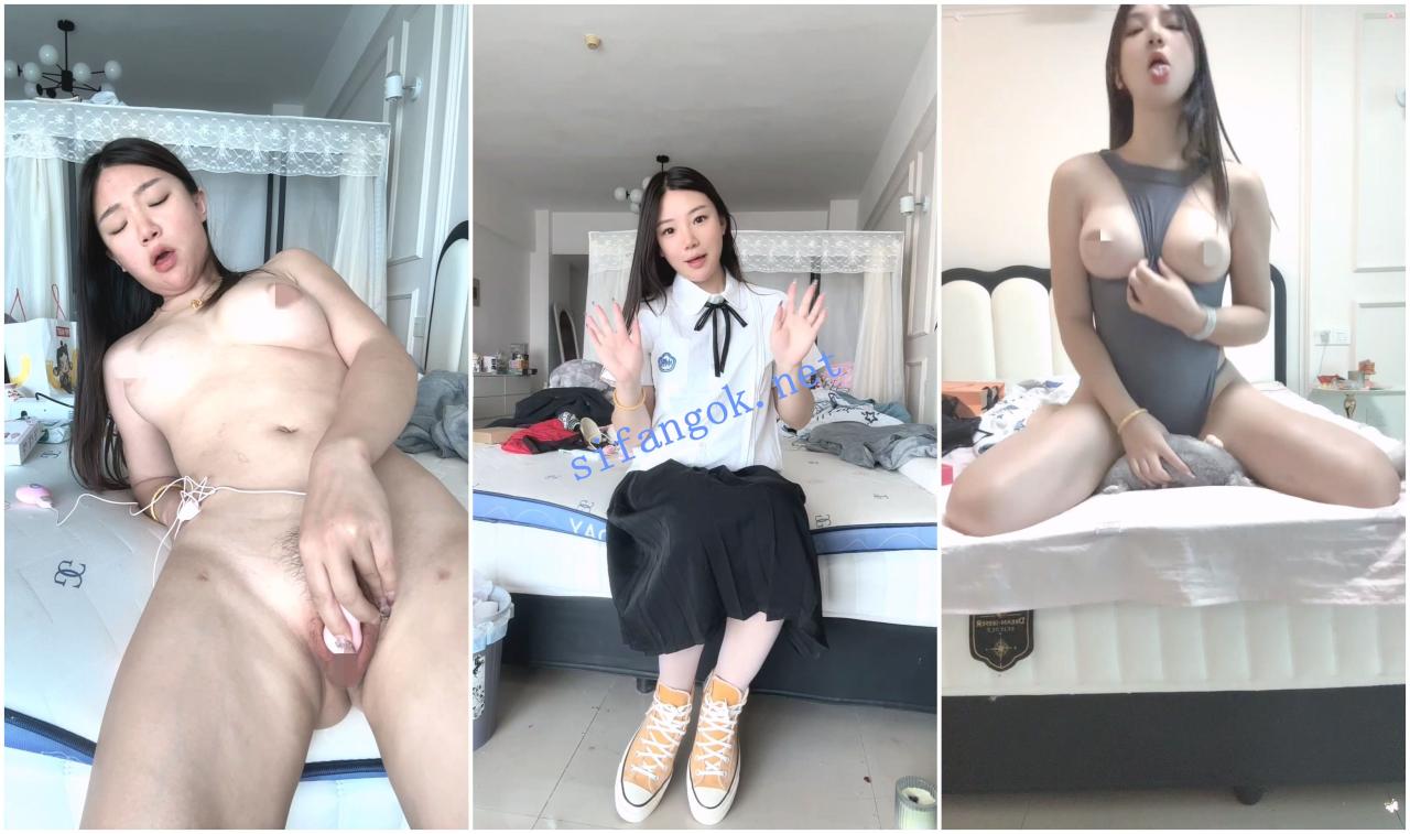 BIGO福利 台湾高颜值苗条美女 梦梦老师 脸穴道具自X③ 图 06