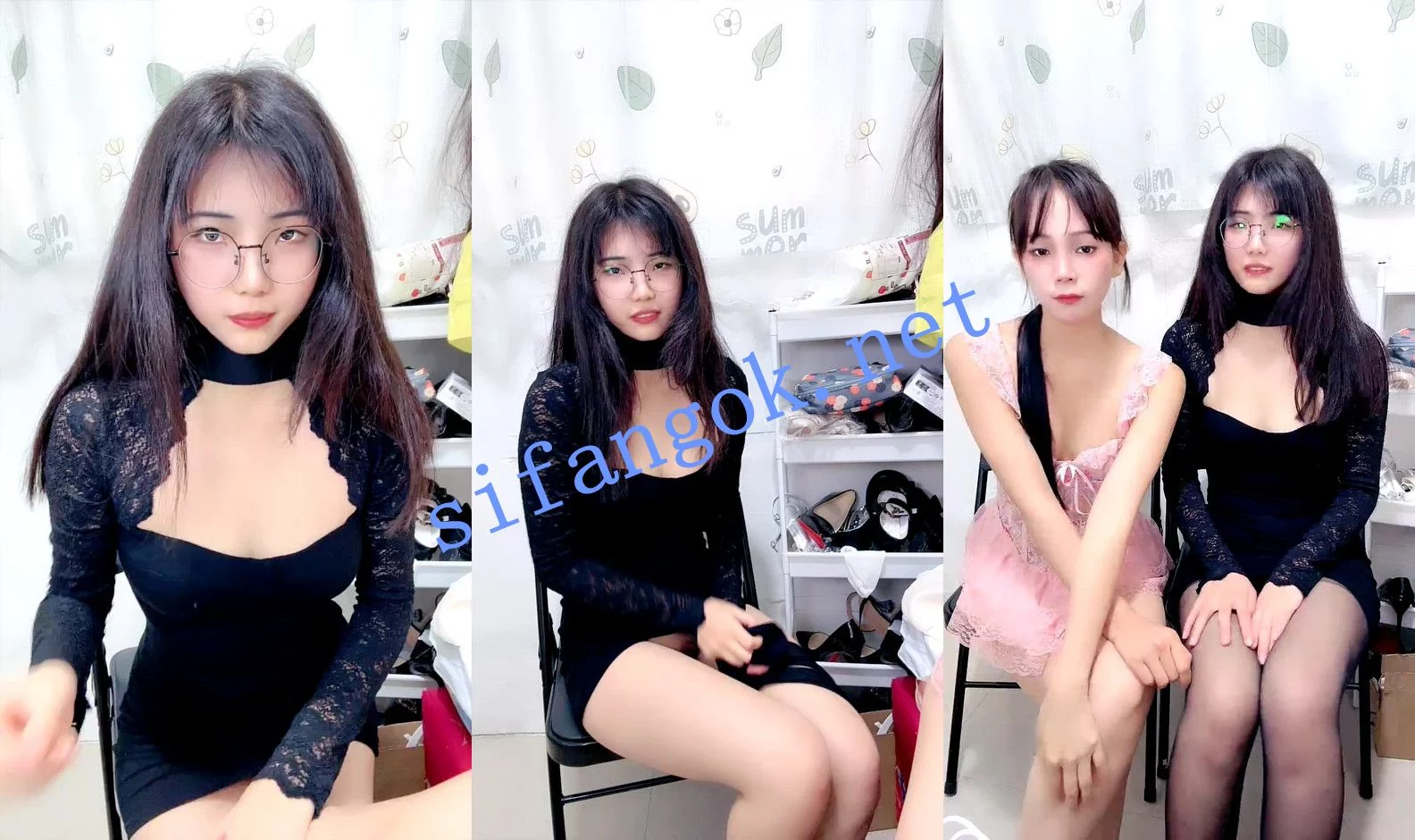 ⚡ 桃心半醉 姐妹三人一起下海直播~脱光光叠罗汉~笑嘻嘻 图 01