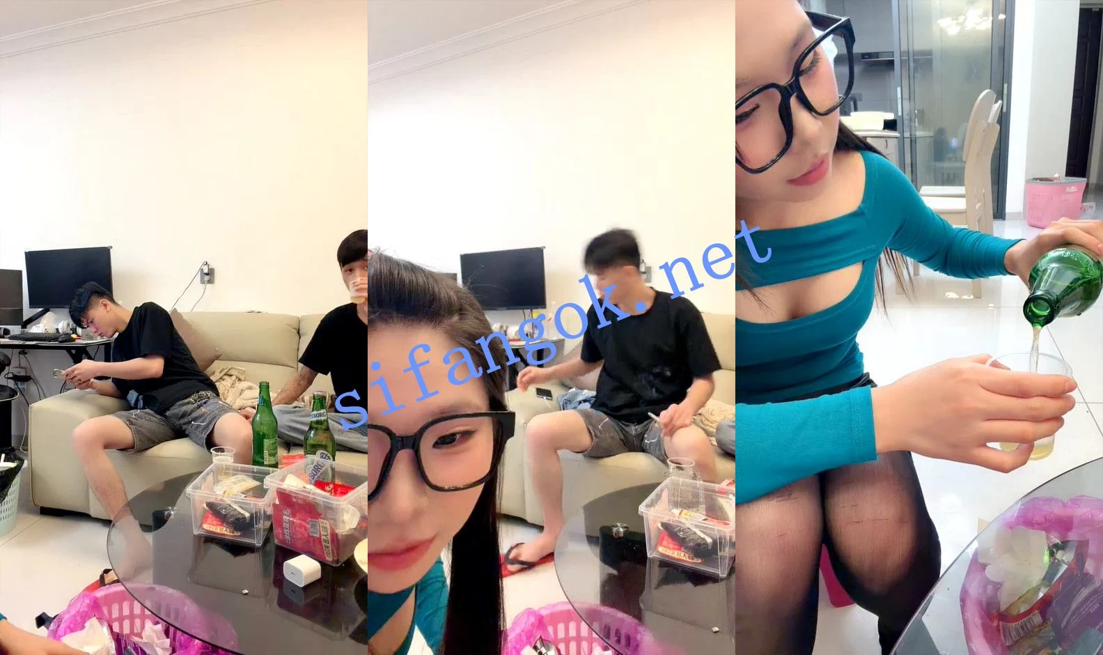 ⚡ 07清纯美少女 小骚货约男生喝酒~勾引对方~上床打炮~ 图 01