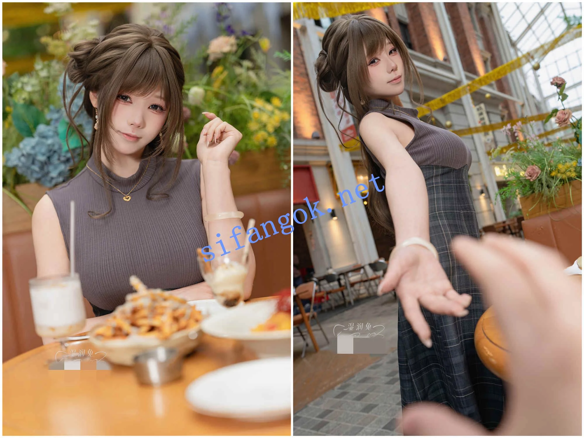 ♈ Yiko湿润兔/咬一口兔娘 5月份订阅作品-网友的一日约会 图 01
