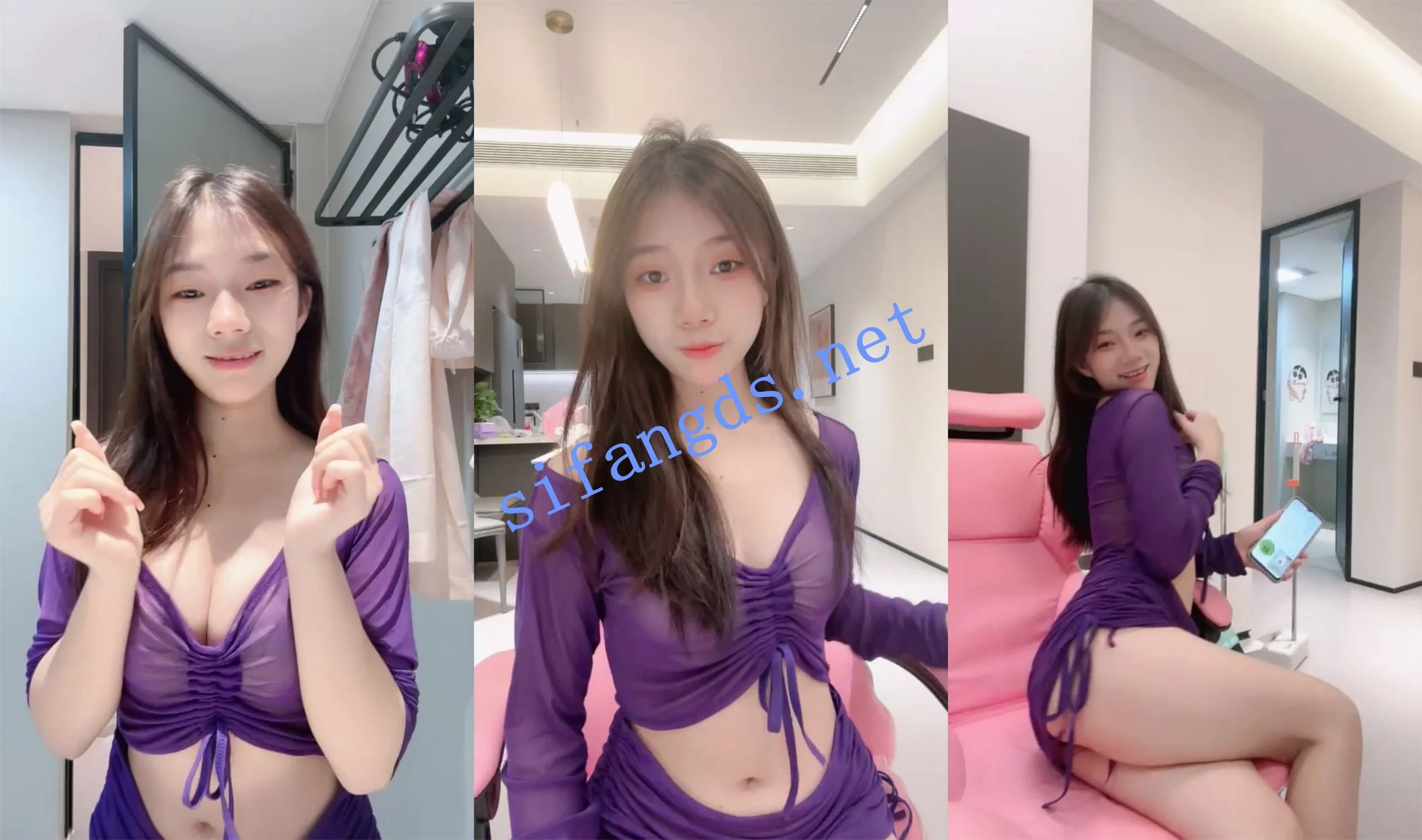 清纯美少女~ 吧啦 赤身裸舞顶级腰臀 手指抠逼自慰流白浆 图 01