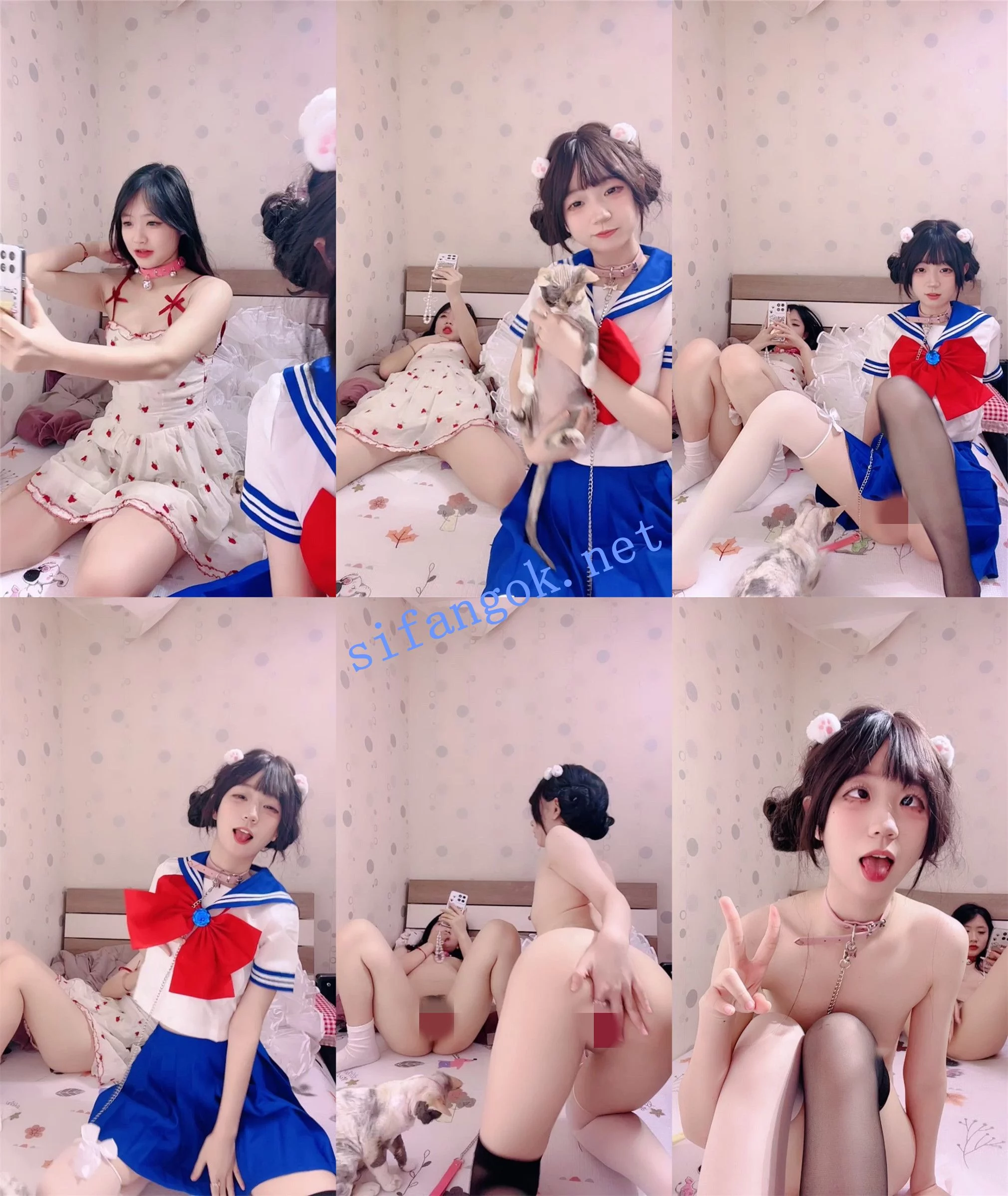 推荐！两闺蜜强强联手大秀~【邪恶双马尾】道具狂插！包射~