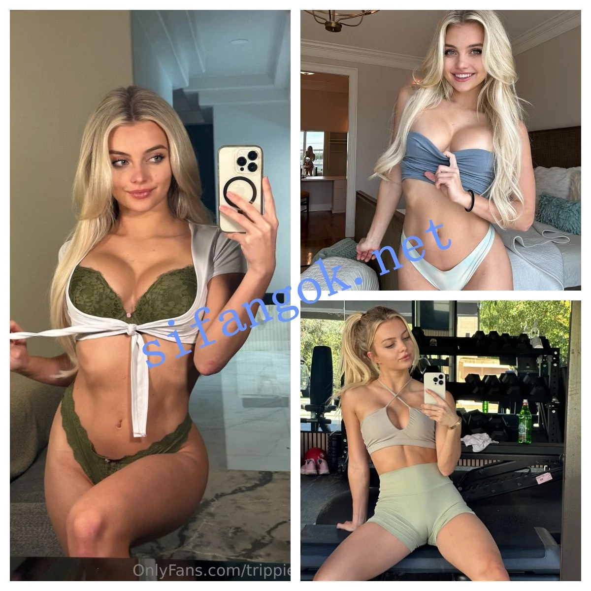 【Onlyfans】INS 顶级时装模特 健身博主 trippie bri 做爱内射3P PPV