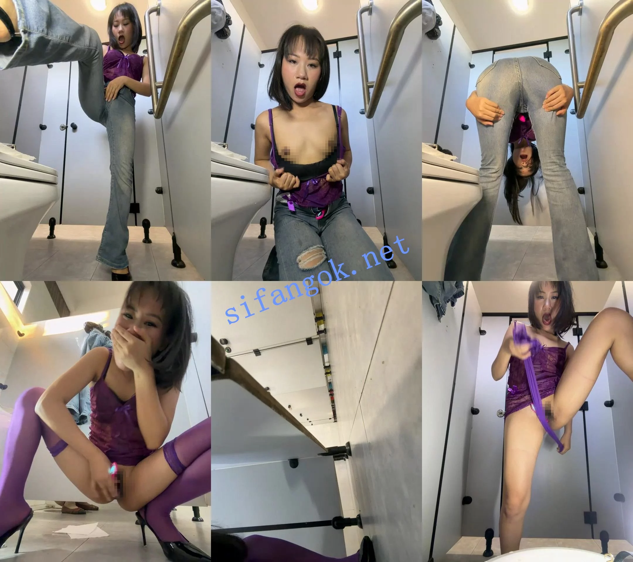 ♆ wemroudeyu 闷骚御姐! 丝袜高跟~男厕自慰~喷水! 图 04