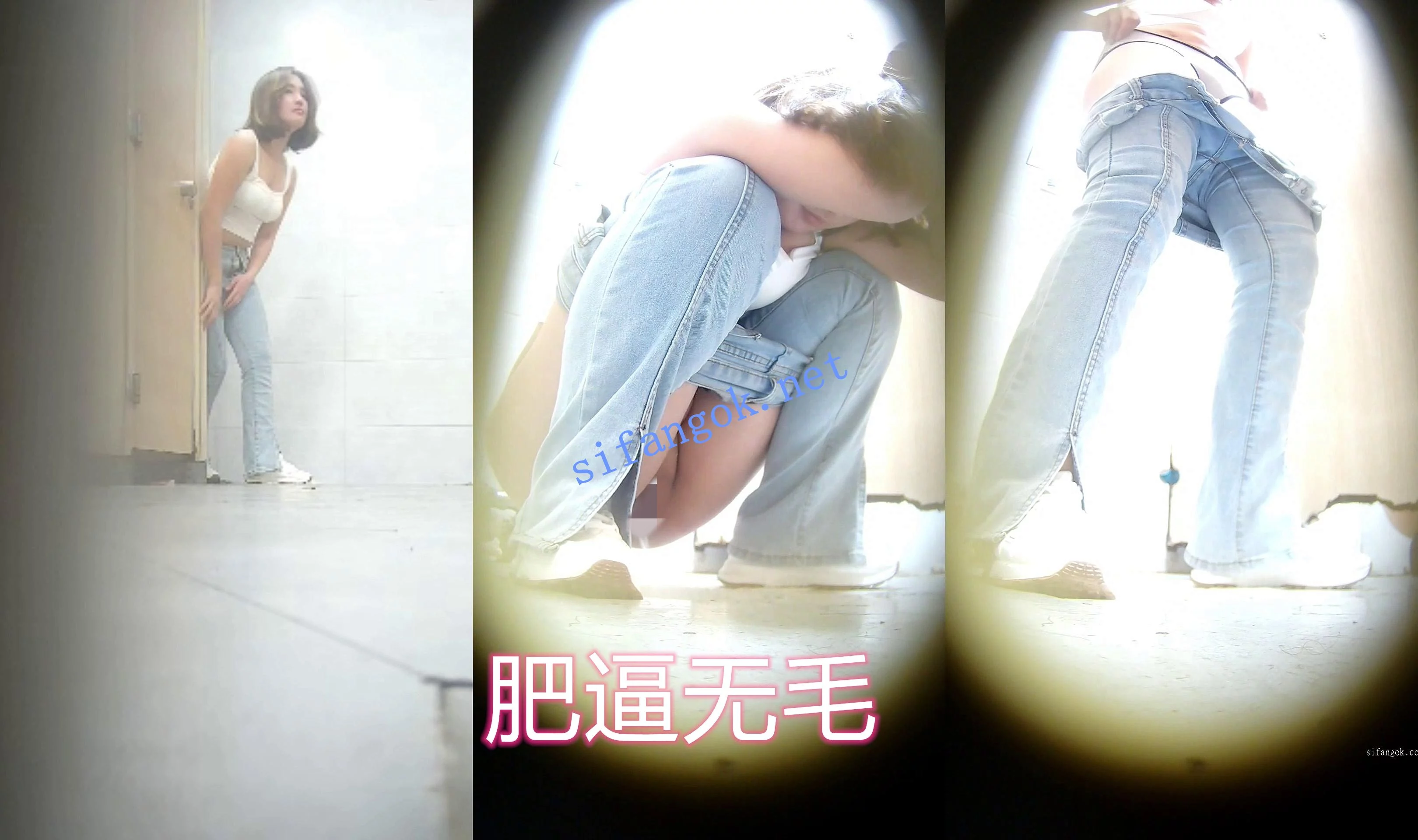 ❤️ 厕拍 双角度单独收脸 前拍极品吊袋丝袜 图 02