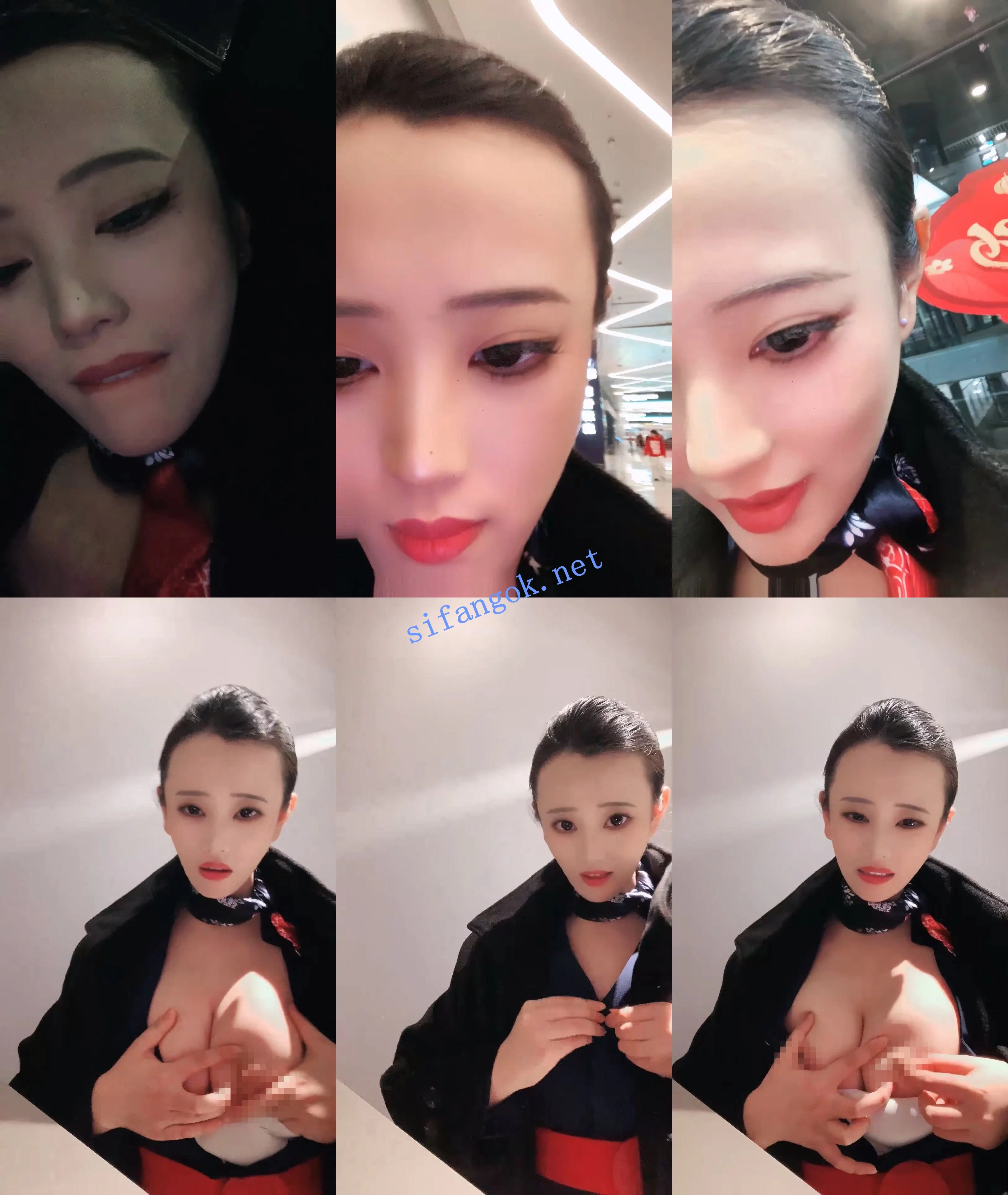 ♆♆ 小鱼糕冷 巨乳空姐~! 跳蛋道具自慰~无套啪啪~颜射~2 图 01