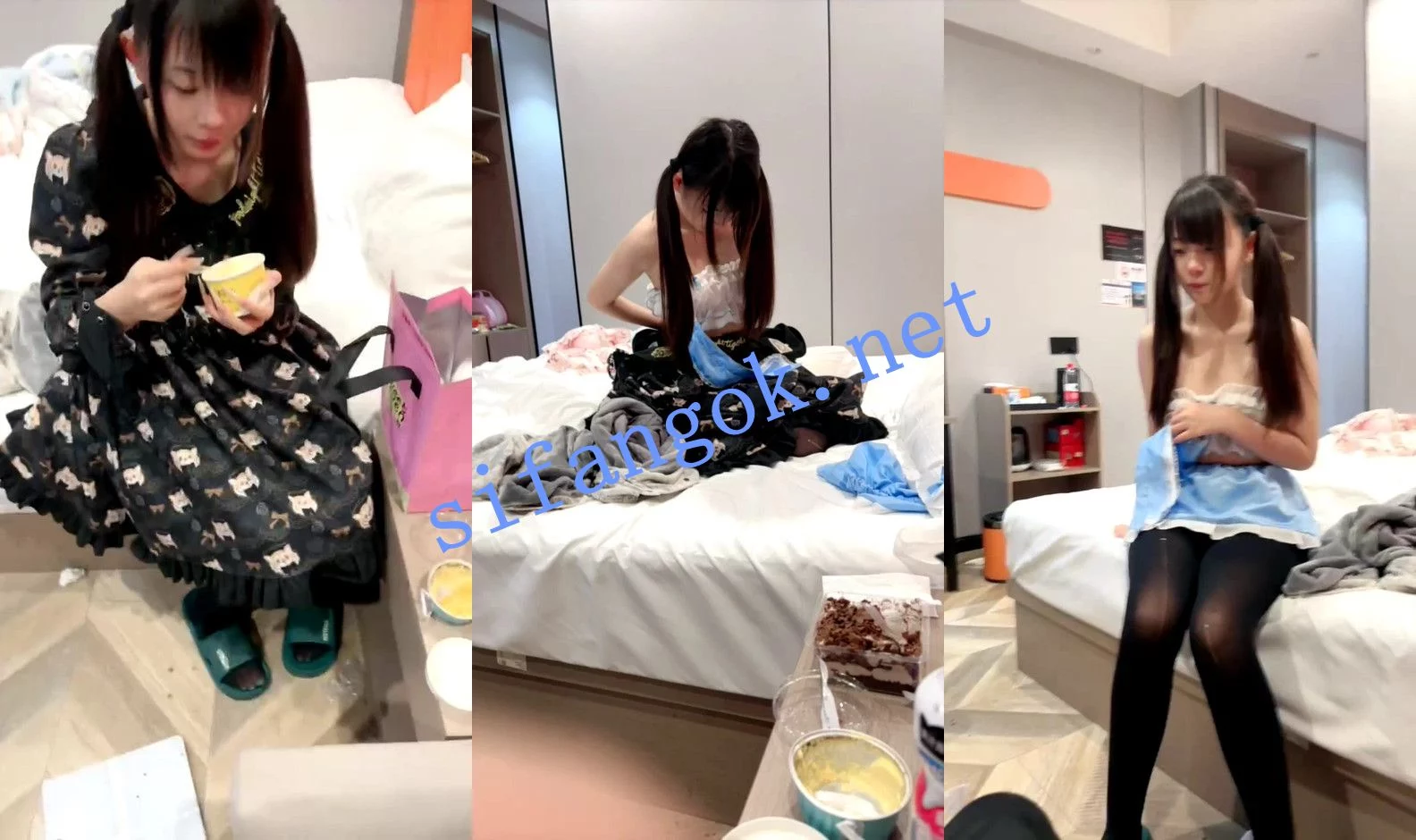 ⚡【07少萝芊芊宝】在酒店和双马尾性爱play~女主气到大哭~