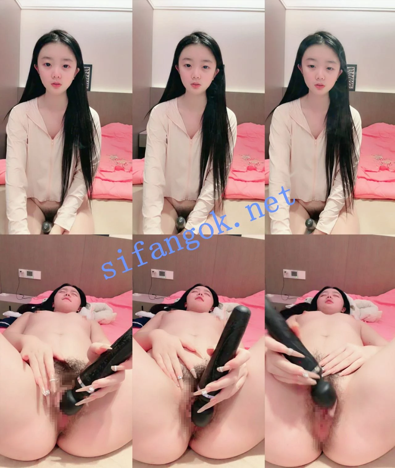 可爱小学妹~ 06小兔牙 稚嫩羞涩,高清掰穴~道具自慰~ 图 01