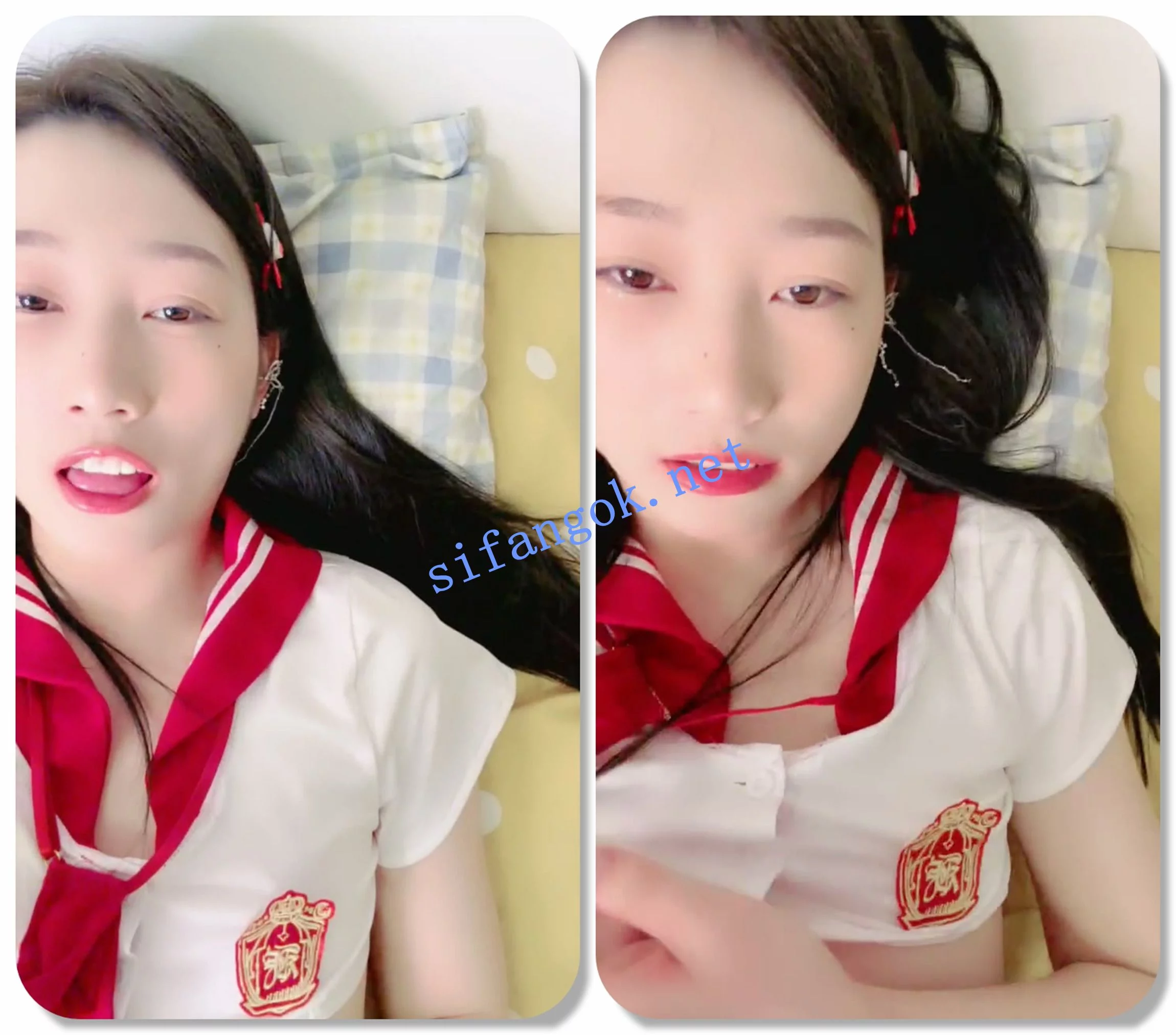 ██新人! 蓝心 粉嫩的学生妹,收费房,跳蛋自慰肛塞 图 01