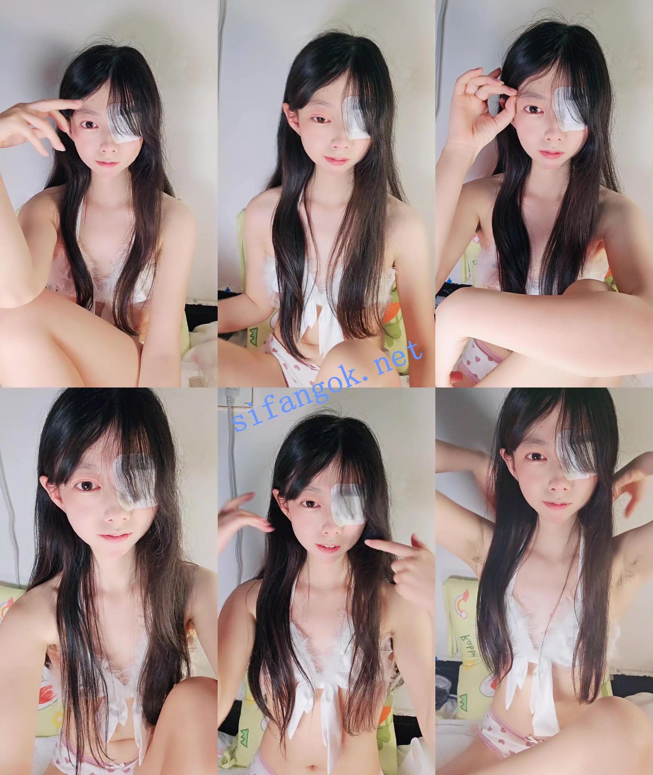 ☑️新人！骨感学生~好骚~好清纯~【独眼妹妹】掰穴自慰~！