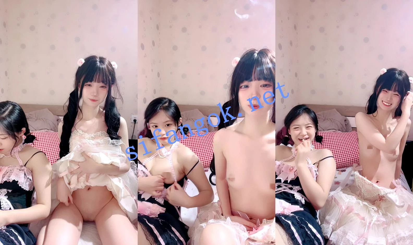 ⚡ 核弹! 邪恶双马尾 漂亮姐妹双人大秀强烈推荐! 图 02
