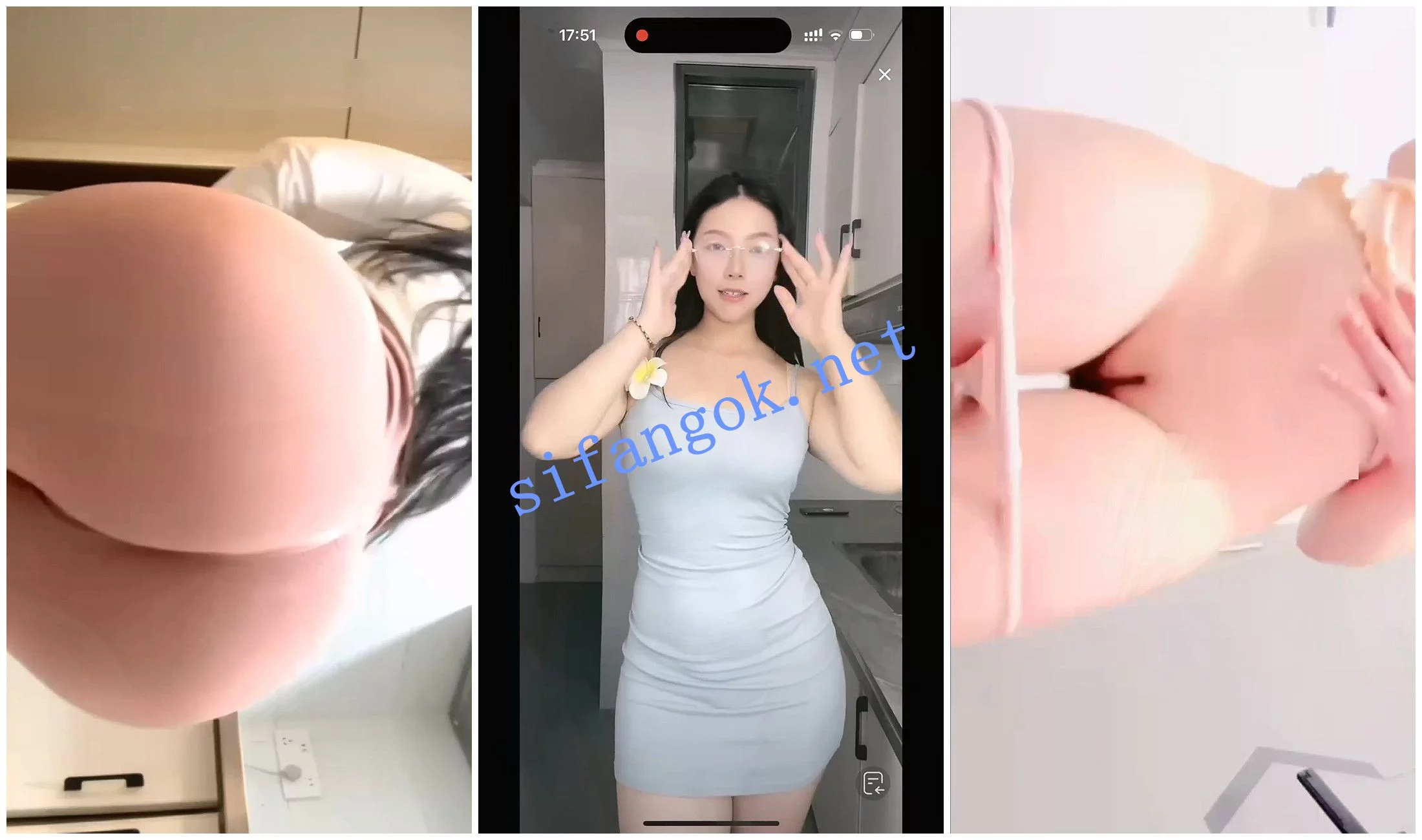 抖音福利 瑜伽裤翘臀御姐 瑾年 身材翘臀抖臀展示 图 03
